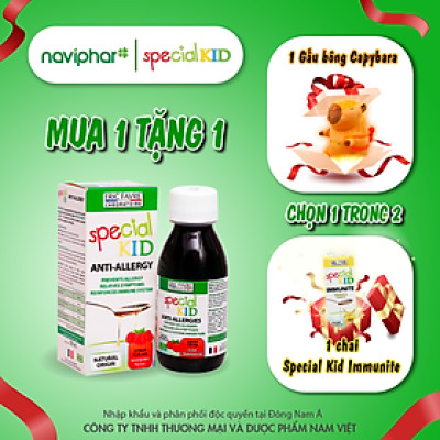 TPBVSK Special Kid Anti-Allergies - Hỗ trợ làm giảm các triệu chứng của dị ứng mẩn ngứa, nổi mề đay (125ml) [Siro – Nhập khẩu Pháp]