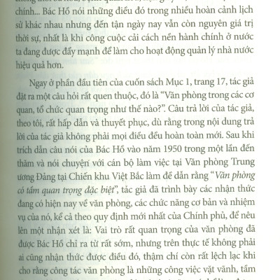 Bác Hồ Với Công Tác Văn Phòng, Văn Thư Và Lưu Trữ - TS. Nghiêm Kỳ Hồng 