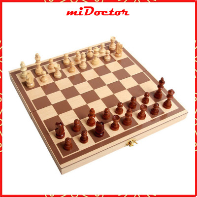 Cờ Vua Gỗ - Cờ Vua Cao Cấp Rộng 29cm*29cm - Đồ Chơi Bằng Gỗ Tự Nhiên Chính Hãng miDoctor
