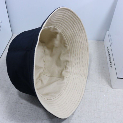 Mũ Tai Bèo Bucket Trơn - 2 Mặt - Kaki - Đen