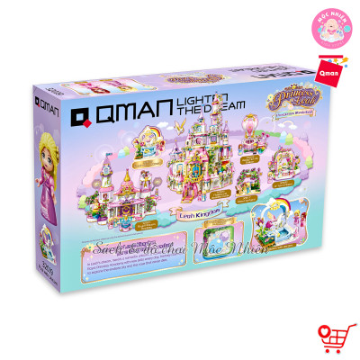 Đồ chơi lắp ráp xếp hình Qman 32019 - Bể bơi kỳ lân (280 mảnh ghép)