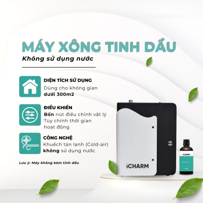 Máy xông tinh dầu, khuếch tán tạo mùi thơm công nghiệp khách sạn, spa, cửa hàng i120 iCHARM