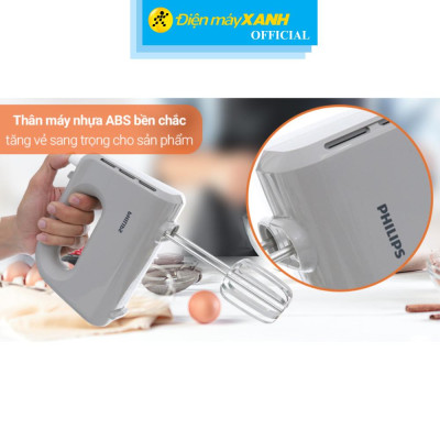 Máy đánh trứng Philips HR3705/20 - Hàng Chính Hãng