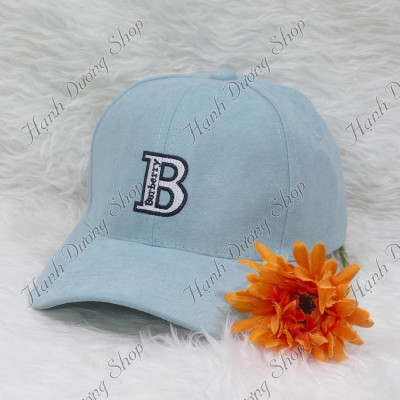 Nón kết nhung mũ lưỡi trai thêu chữ B sớ nhuyễn phong cách thời trang phù hợp cả nam lẫn nữ