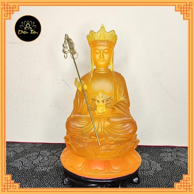 Tượng phật địa tạng vương bồ tát tượng địa tạng lưu ly cao 21cm đồ thờ cúng phong thủy - shop Diệu Tâm