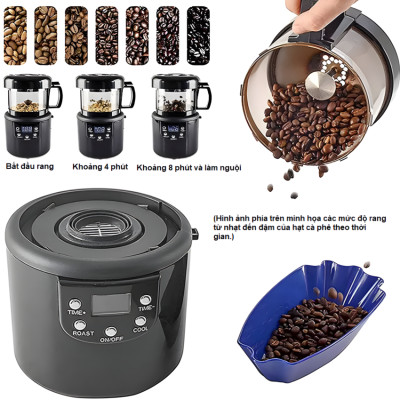 Máy rang hạt cà phê công nghệ gia nhiệt không khí chuyên nghiệp thương hiệu Mỹ cao cấp Cafemasy CCR-305 - Hàng chính hãng