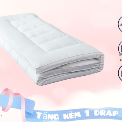 Nệm Topper Dày 9cm 5cm Cao Cấp Chuẩn Khách Sạn 5 Sao Tấm Làm Mềm Nệm Topper Toper Nệm Đệm Tấm Bảo Vệ Nệm Miếng Lót Nệm Topper Trải Giường Tấm Đệm Toper 