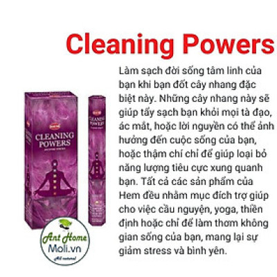 Thanh hương HEM CLEANING POWERS - Dọn sạch, sắp xếp lại năng lượng