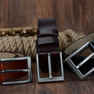 Thắt Lưng Da Bò Chính hãng COWATHER CF001 Nâu Vàng