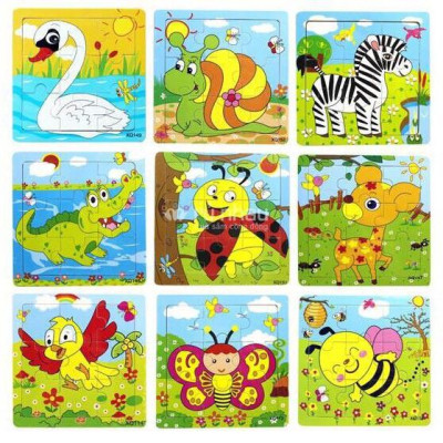 Combo 10 Tranh Ghép 2D và 3D Hình Con Vật và Phương Tiện Giao Thông ,Tranh Ghép Hình Thông Minh Cho Bé