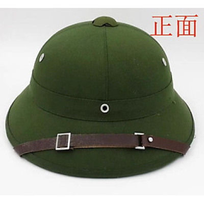 Mũ cối tàu cốt phíp vải nâu