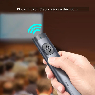 Bút trình chiếu NORWii N97S kĩ thuật số LASER màu Xanh/Đỏ chuyên dùng cho màn hình LED/TV và màn chiếu. Hàng Chính Hãng.