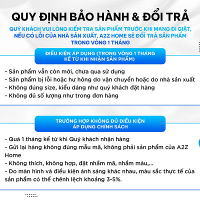 Topper Tấm Làm Mềm Nệm - Lông Ngỗng Nhân Tạo, 100% Cotton Cao Cấp A2Z Home