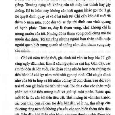 Sống Trăm Năm Và Tôi Nhận Thấy…