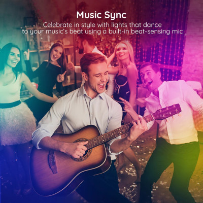 Dây đèn LED RGB chạy đuổi Govee Wi-Fi Strip Lights H6110 | Gồm 2 cuộn 5m, Cảm biến nhấp nháy theo nhạc độc đáo