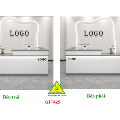 QUẦY LỄ TÂN, QUẦY TIẾP TÂN, QUẦY TÍNH TIỀN, QUẦY THU NGÂN QTT425 ( BÀN KHÔNG ĐÈN)- Nội thất lắp ráp Viễn Đông Adv