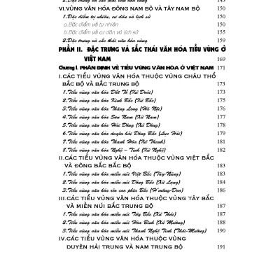 Đặc Trưng Và Sắc Thái Văn Hóa Vùng - Tiểu Vùng Ở Việt Nam