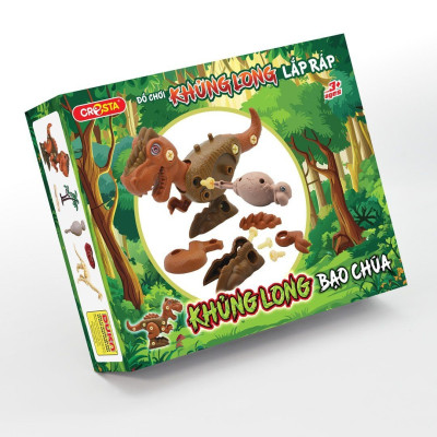 Đồ Chơi DUKA: Khủng Long Lắp Ghép - Khủng Long Ba Sừng/Khủng Long Bạo Chúa/Khủng Long Ăn Thịt