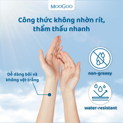 Kem chống n.ắ.ng vật lý cho bé, da nhạy cảm, viêm da cơ địa SPF 40 kẽm tự nhiên