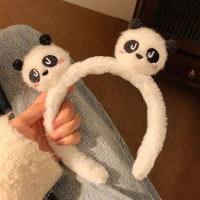 Cài tóc chú gấu panda dễ thương, cài tóc hoạt hình cho bé, cài tóc trang điểm rửa mặt, cài tóc thời trang cute