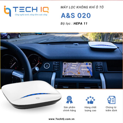 Máy Lọc Không Khí Ô Tô A&S 20: Loại Bỏ 99.95% Bụi Mịn PM2.5, Tích Hợp Ionizer - Hàng Chính Hãng Châu Âu