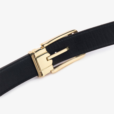 Thắt Lưng Da Thật Dây Lưng Nam GENCE LG42 Da Bò Cao Cấp Màu Nâu