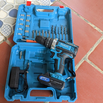 Makita Máy Khoan Pin Cao Cấp - Máy Bắt Vít Lõi Đồng, Đầy Đủ Phụ Kiện Loại Tốt