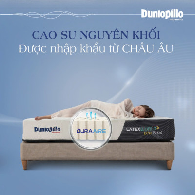 Nệm cao su thiên nhiên  Dunlopillo  World Neo Fresh 15cm