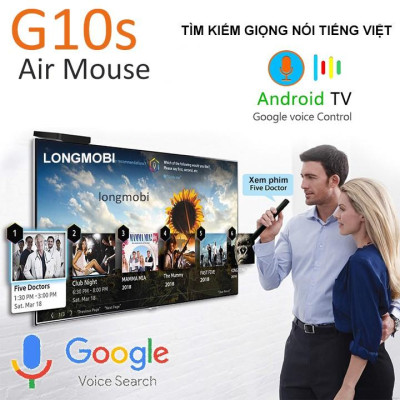 Chuột Bay Tìm Kiếm Giọng Nói Chuyên Dụng Cho Tivi Box G10s - Hàng Chính Hãng