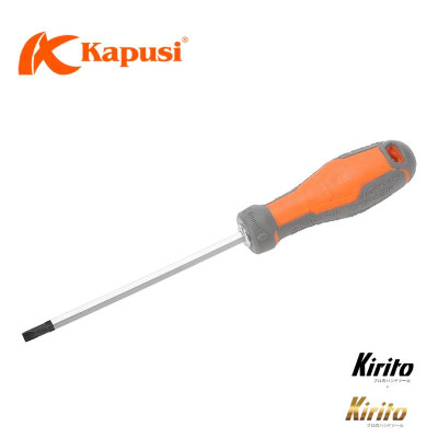 Tua vít 2 đầu dẹp/bake Kapusi 6x100/6x150/6x200, chất liệu thép CRV cao cấp