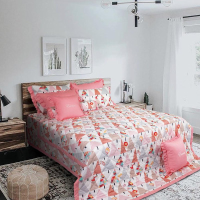 Bộ ga chun chần Everon EPM22070 ( 01 Ga chun chần + 02 Vỏ gối 45x65)