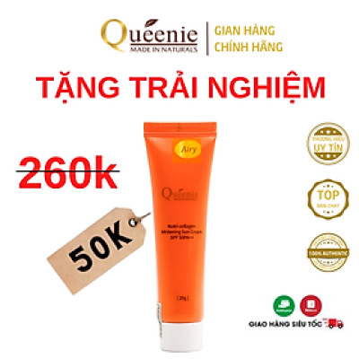 Kem chống nắng Queenie dưỡng trắng, bảo vệ da hoàn hảo 20ml Airy- Mỹ Phẩm Hàn Quốc Hạn sử dụng: 5.2026