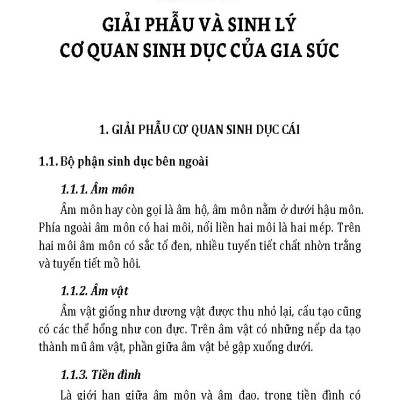 Nông Nghiệp Xanh, Sạch - Nâng Cao Khả Năng Sinh Sản Cho Đàn Gia Súc (Tái bản)
