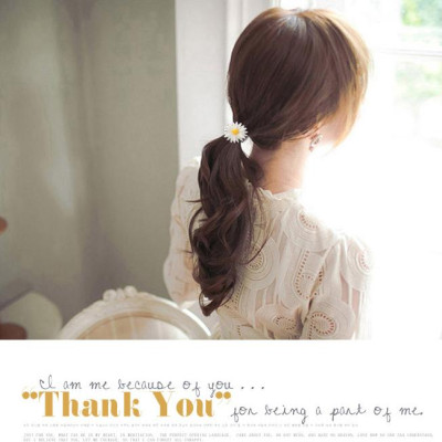 Set 5 dây buộc tóc và cặp tóc Hoa cúc