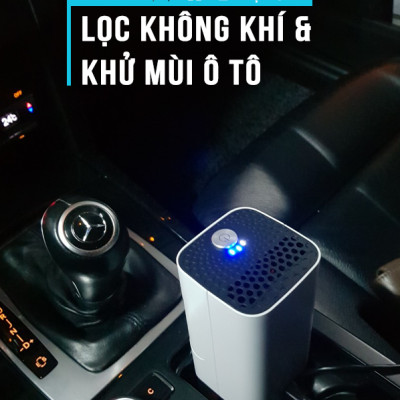 Máy Lọc Không Khí Ô Tô Thụy Sỹ Boneco P50 Khuếch Tán Tinh Dầu Thơm, Tạo Ion Âm Lọc Bụi, Khử Mùi Oto Cũ Mới, Dùng Cho Xe Hơi/Xe Đẩy Em Bé/Bàn Làm Việc - Hàng Chính Hãng