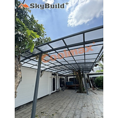 Tấm poly đặc Coolmax 2,8ly, khổ rộng 2,1m - tấm lợp lấy sáng - tấm nhựa trong suốt