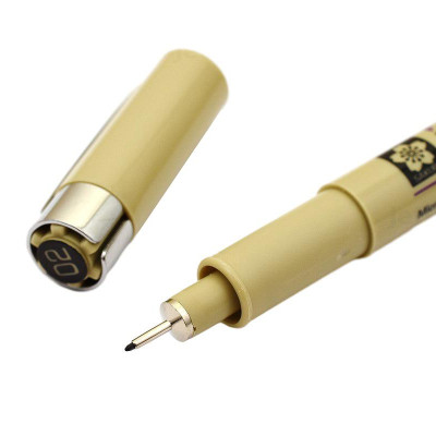 Bút Đi Nét Pigma Micron - Sakura 02 - Mực Đen