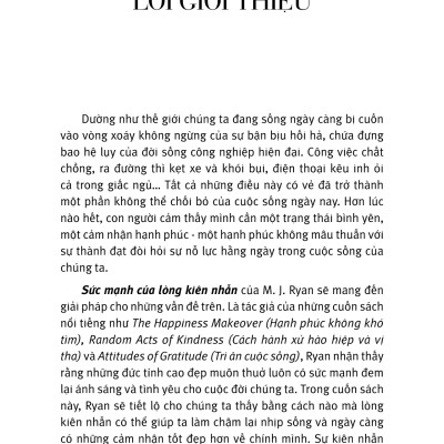 Sách - Sức Mạnh Lòng Kiên Nhẫn (Tái Bản)