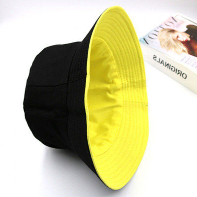 Mũ Tai Bèo Bucket Trơn - 2 Mặt - Kaki - Đen