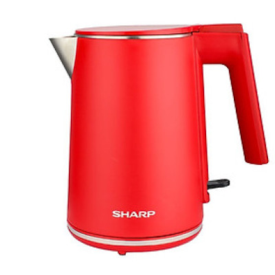 Bình đun siêu tốc Sharp 1 lít EKJ-10DVPS-RD - Hàng Chính Hãng
