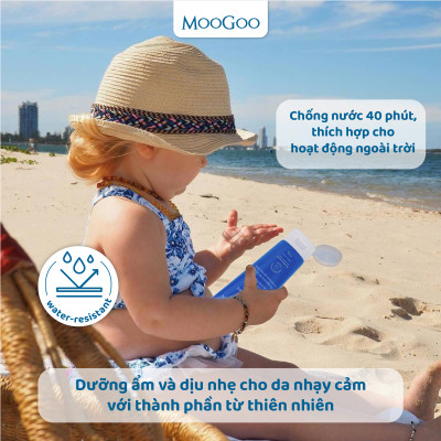 Kem chống n.ắ.ng vật lý cho bé, da nhạy cảm, viêm da cơ địa SPF 40 kẽm tự nhiên