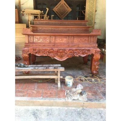 sập thờ gỗ mít 3 cấp chân 16cm