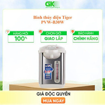 Bình Thủy Điện Tử Tiger PVW-B30W - 2.91L - Hàng Chính Hãng