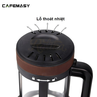Máy rang hạt cà phê công nghệ gia nhiệt không khí thương hiệu Cafemasy CCR-1209R2 - Hàng Nhập Khẩu