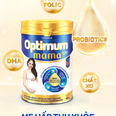 Sữa Bột Vinamilk Optimum Mama Gold - Hộp Thiếc 900g