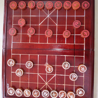 Quân cờ tướng gỗ nhãn cao cấp- KT 3,8 x 1,2 2 mặt Hàng Chính Hãng DAICAT