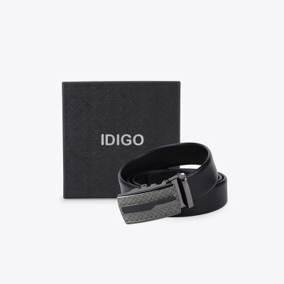 Thắt Lưng Nam Da Thật IDIGO MD1-4022 Màu Đen