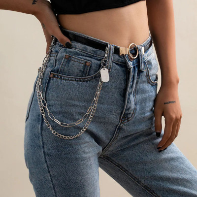 Dây thắt lưng đôi sành điệu 2022 hip-hop đường phố quần thời trang cá tính