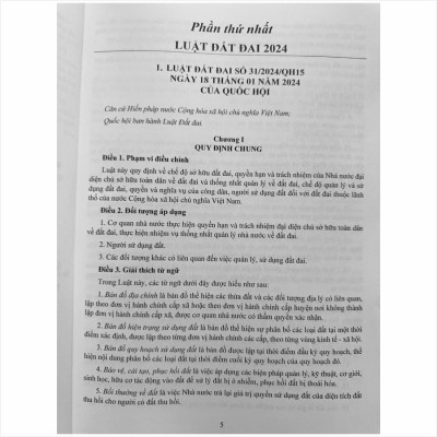 Sách Luật Đất Đai (sửa đổi, bổ sung 2024) – Và Các Văn Bản Hướng Dẫn Thi Hành Về Giá Đất, Bồi Thường, Hỗ Trợ, Tái Định Cư Khi Nhà Nước Thu Hồi Đất (V2427D)