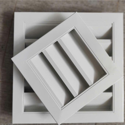 cửa gió louver nan Z 200x200 kèm lưới chắn côn trùng lắp thông gió tránh hắt mưa